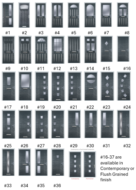 Cottage Composite Door - Half Glazed - High Security - Free Delivery