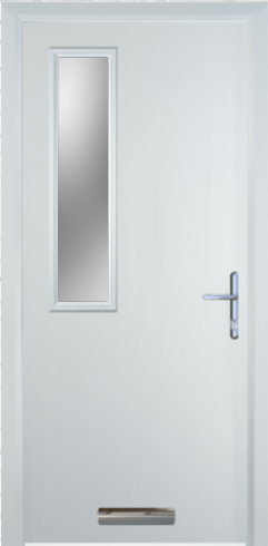 Contemporary Composite Door - Mid Square Left - High Security Features - Free Delivery