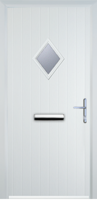Composite Door - Cottage Diamond Glazed - High Security - Free Delivery