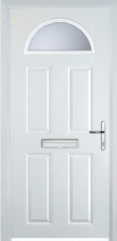 4 Panel 1 Arch - Composite Door - High Security - Free Delivery