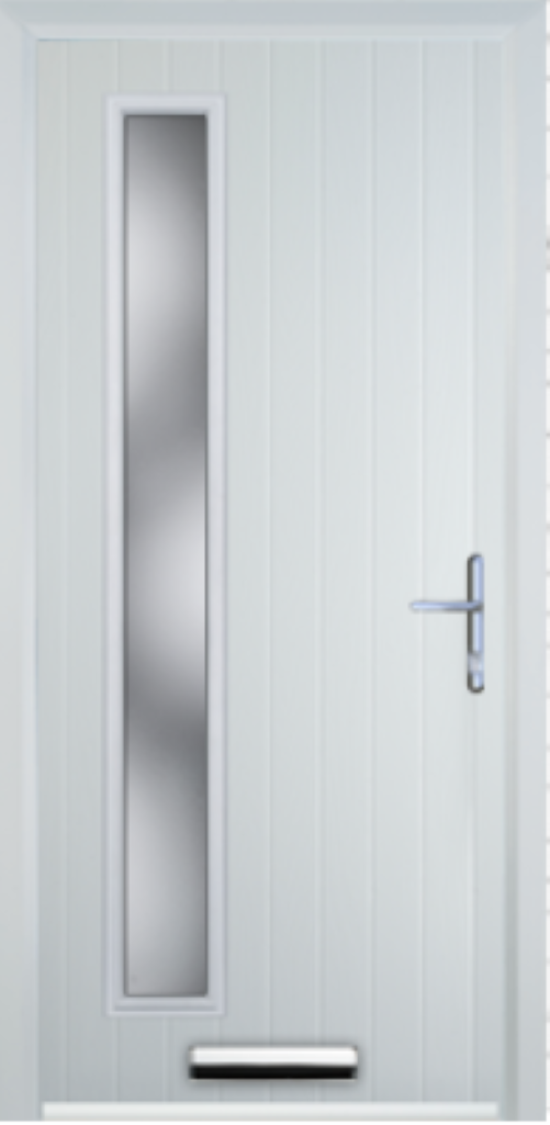 Contemporary Composite Door - Left Glazed - High Security Features - Free Delivery