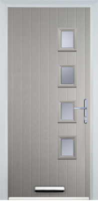 4 Square Right - Contemporary Composite door - High Security - Free Delivery