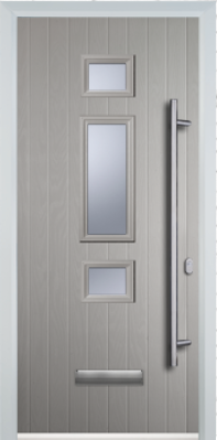 3 Square Middle Long Bar Handle - Composite Door - High Security - Free Delivery