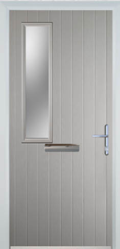 Contemporary Composite Door - Mid Square Left - High Security Features - Free Delivery