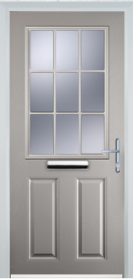 2 Panel 1 Grill - Composite Door - High Security - Free Delivery