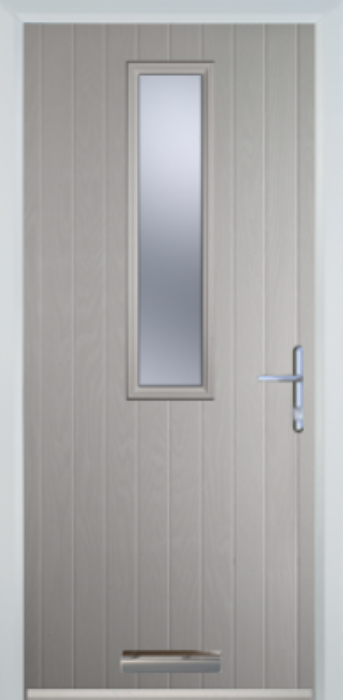 Contemporary Composite Door - Mid Square Centre - High Security Features - Free Delivery