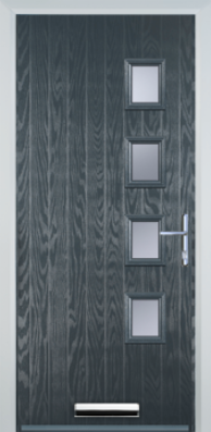 4 Square Right - Contemporary Composite door - High Security - Free Delivery