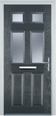 2 Panel 4 Square - Composite Door - High Security - Free Delivery