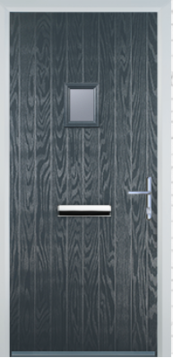 Cottage Style Composite Door with Square Glazing - High Security - Free Delivery