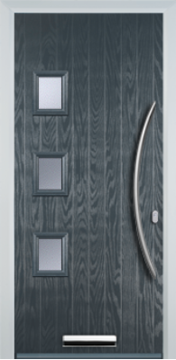 3 Square Left Bow Handle - Composite Door - High Security - Free Delivery