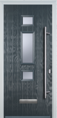 3 Square Middle Long Bar Handle - Composite Door - High Security - Free Delivery