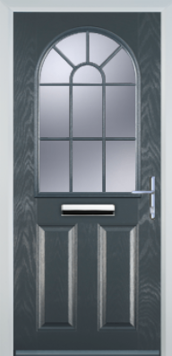 2 Panel Starburst - Composite Door - High Security - Free Delivery