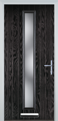 Contemporary Composite Door - Centre Glazed - High Security Features - Free Delivery