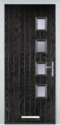 4 Square Right - Contemporary Composite door - High Security - Free Delivery