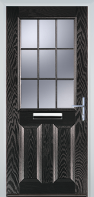 2 Panel 1 Grill - Composite Door - High Security - Free Delivery
