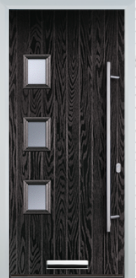 3 Square Left Long Bar Handle - Composite Door - High Security - Free Delivery