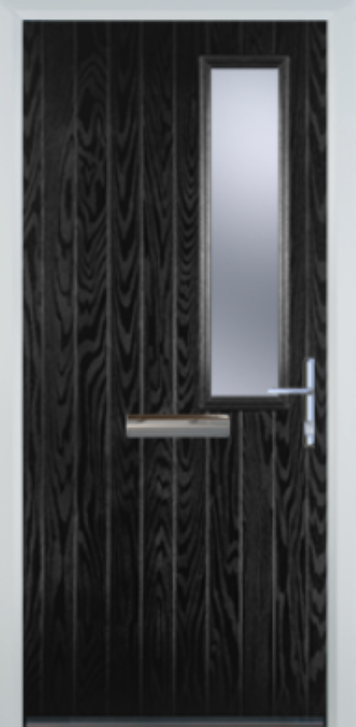 Contemporary Composite Door - Mid Square Right - High Security Features - Free Delivery