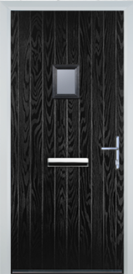 Cottage Style Composite Door with Square Glazing - High Security - Free Delivery