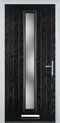 Contemporary Composite Door - Centre Glazed - High Security Features - Free Delivery