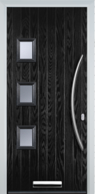 3 Square Left Bow Handle - Composite Door - High Security - Free Delivery