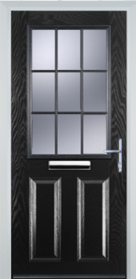 2 Panel 1 Grill - Composite Door - High Security - Free Delivery
