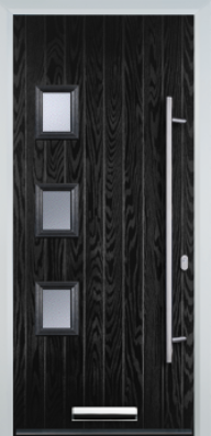 3 Square Left Long Bar Handle - Composite Door - High Security - Free Delivery