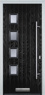 Contemporary 4 Square Composite - Long Bar Handle - High Security - Free Delivery