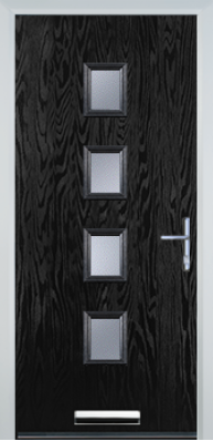 4 Square Centre Standard Handle - Composite Door - High Security - Free Delivery