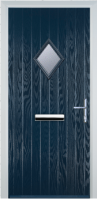 Composite  Door - Cottage Diamond Glazed - High Security - Free Delivery