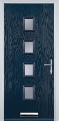 4 Square Centre Standard Handle - Composite Door - High Security - Free Delivery