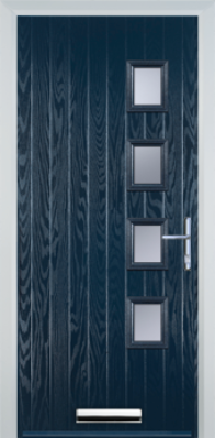4 Square Right - Contemporary Composite door - High Security - Free Delivery
