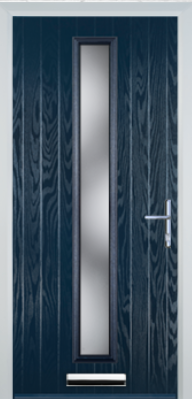 Contemporary Composite Door - Centre Glazed - High Security Features - Free Delivery