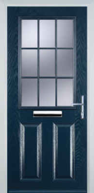 2 Panel 1 Grill - Composite Door - High Security - Free Delivery