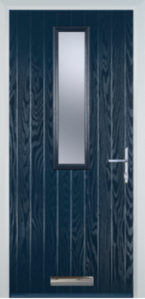 Contemporary Composite Door - Mid Square Centre - High Security Features - Free Delivery