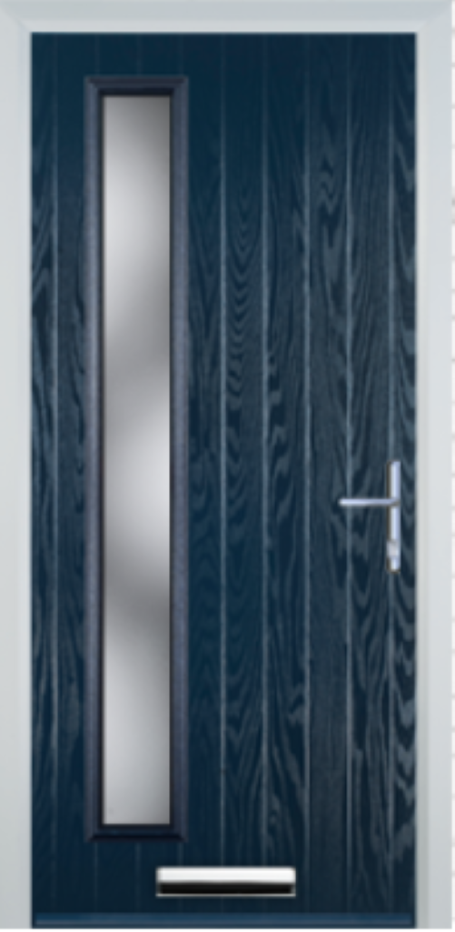 Contemporary Composite Door - Left Glazed - High Security Features - Free Delivery