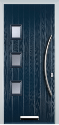 3 Square Left Bow Handle - Composite Door - High Security - Free Delivery