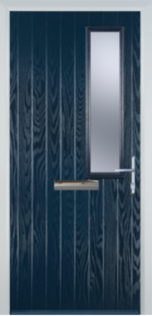 Contemporary Composite Door - Mid Square Right - High Security Features - Free Delivery