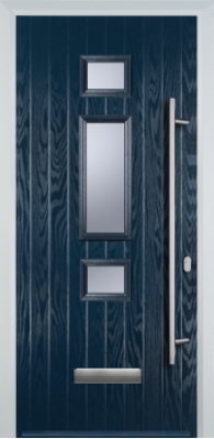 3 Square Middle Long Bar Handle - Composite Door - High Security - Free Delivery