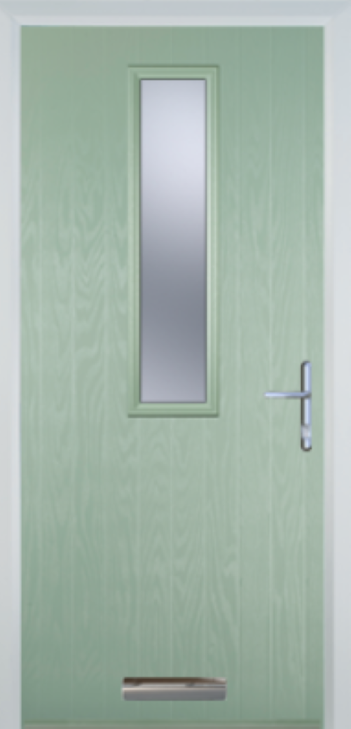 Contemporary Composite Door - Mid Square Centre - High Security Features - Free Delivery