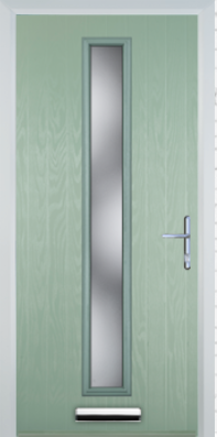 Contemporary Composite Door - Centre Glazed - High Security Features - Free Delivery