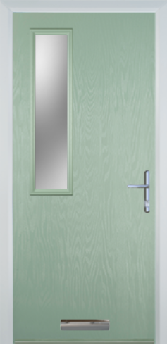 Contemporary Composite Door - Mid Square Left - High Security Features - Free Delivery