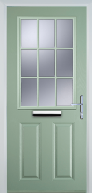 2 Panel 1 Grill - Composite Door - High Security - Free Delivery
