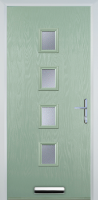 4 Square Centre Standard Handle - Composite Door - High Security - Free Delivery