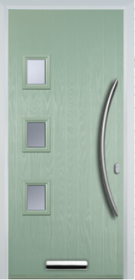 3 Square Left Bow Handle - Composite Door - High Security - Free Delivery