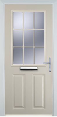 2 Panel 1 Grill - Composite Door - High Security - Free Delivery