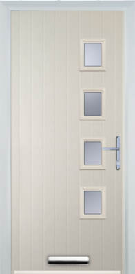 4 Square Right - Contemporary Composite door - High Security - Free Delivery