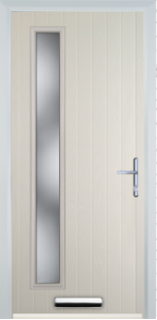 Contemporary Composite Door - Left Glazed - High Security Features - Free Delivery