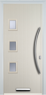 3 Square Left Bow Handle - Composite Door - High Security - Free Delivery