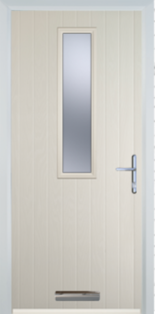 Contemporary Composite Door - Mid Square Centre - High Security Features - Free Delivery