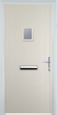 Cottage Style Composite Door with Square Glazing - High Security - Free Delivery